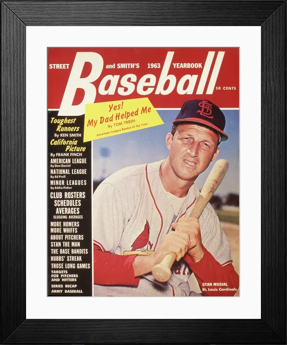 Framed Print : Stan Musial 1963 Cover Framed Print : Stan Musial 1963 Cover