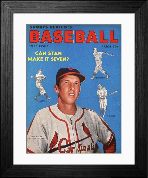 Framed Print : Stan Musial Sport Review Framed Print : Stan Musial Sport Review