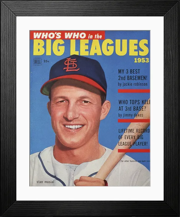 Framed Print : Stan Musial Who Is Who Framed Print : Stan Musial Who Is Who