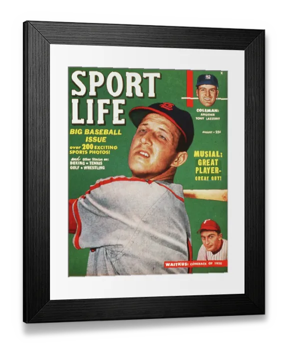 Framed Print : Stan Musial Cover Boy Framed Print : Stan Musial Cover Boy