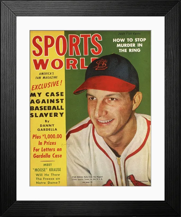 Framed Print : Stan Musial Sports World Framed Print : Stan Musial Sports World