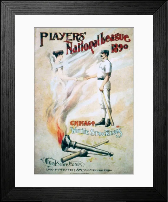 Framed Print : Players League Scorecard Framed Print : Players League Scorecard