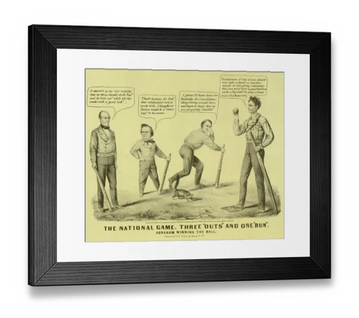 Framed Print : The National Game Framed Print : The National Game