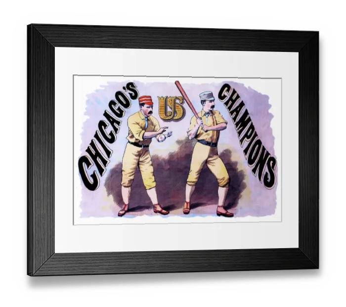 Framed Print : Chicago Champions Poster Framed Print : Chicago Champions Poster