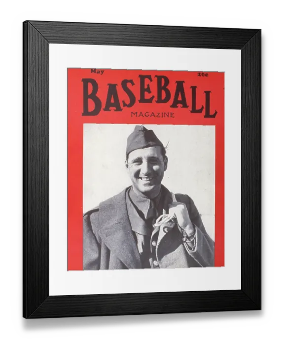 Framed Print : Baseball Magazine Cover With Hank Greenberg Framed Print : Baseball Magazine Cover With Hank Greenberg