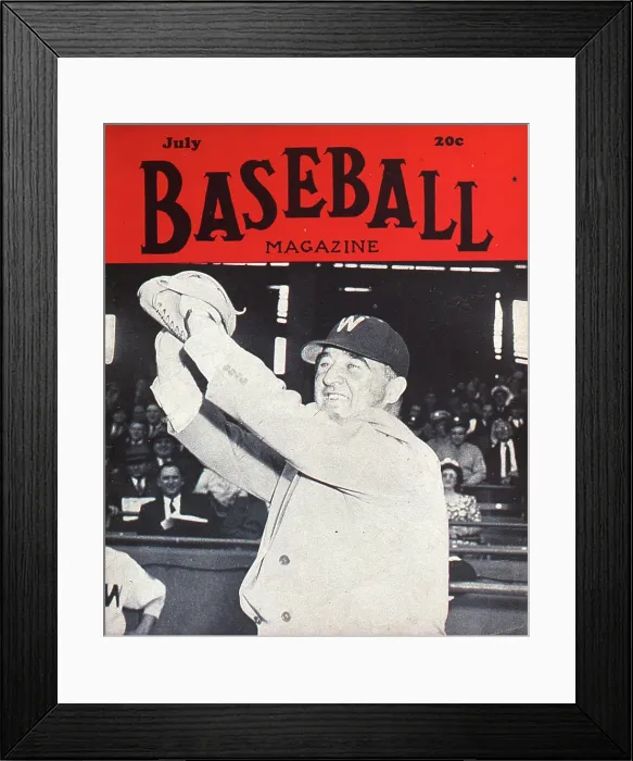 Framed Print : Baseball Magazine Cover With Happy Chandler Framed Print : Baseball Magazine Cover With Happy Chandler