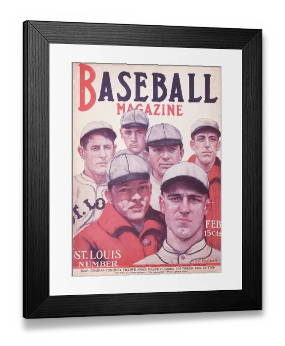 Framed Print : Baseball Magazine Cover With St Louis Browns Framed Print : Baseball Magazine Cover With St Louis Browns