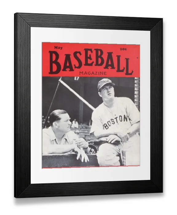 Framed Print : Baseball Magazine Cover With Tom Yawkey & Joe Cronin Framed Print : Baseball Magazine Cover With Tom Yawkey & Joe Cronin