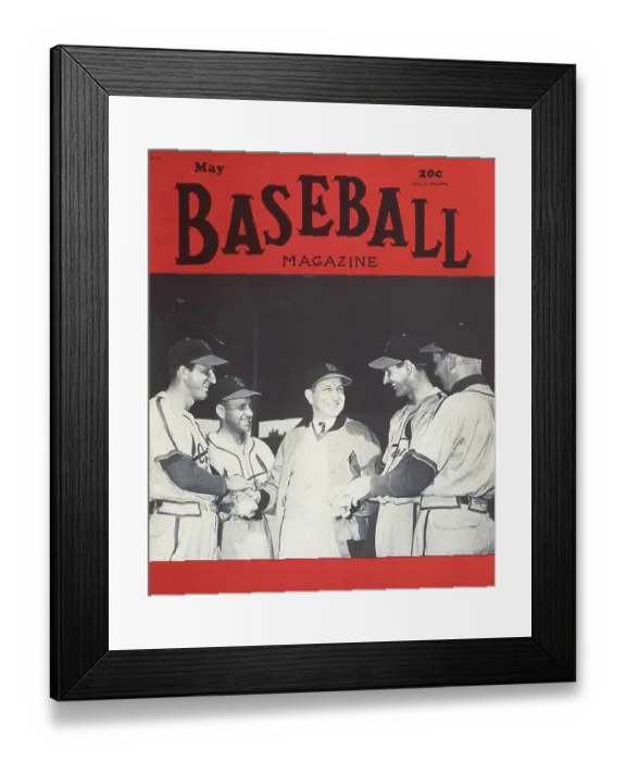 Framed Print : Baseball Magazine Cover With St Louis Cardinals Framed Print : Baseball Magazine Cover With St Louis Cardinals