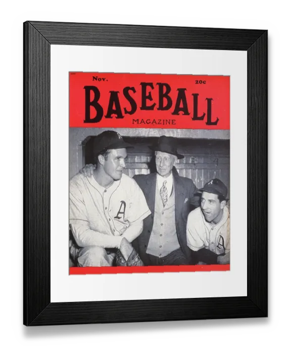 Framed Print : Baseball Magazine Cover With Connie Mack & Players