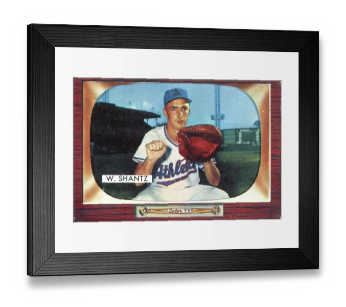 Framed Print : Gum Card Of Wilmer Shantz