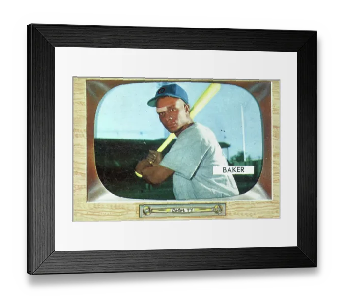Framed Print : Gum Card Of Gene Baker Framed Print : Gum Card Of Gene Baker