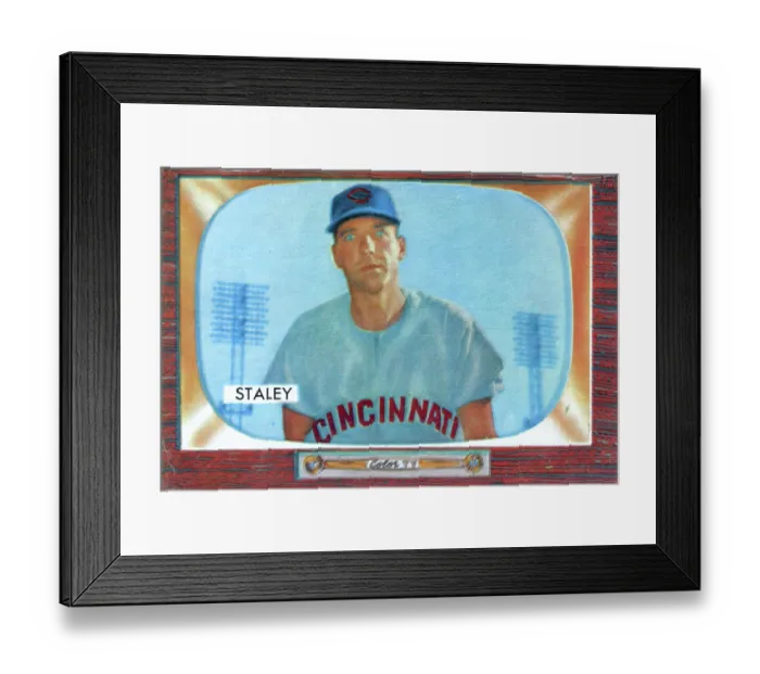 Framed Print : Gum Card Of Gerry Staley Framed Print : Gum Card Of Gerry Staley