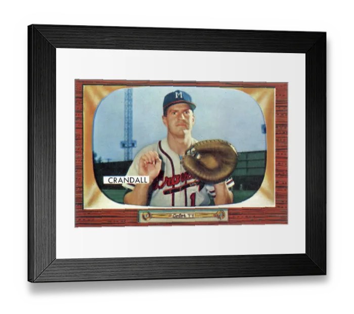 Framed Print : Gum Card Of Del Crandall