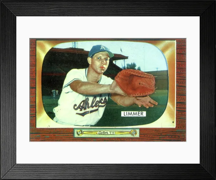 Framed Print : Gum Card Of Lou Limmer