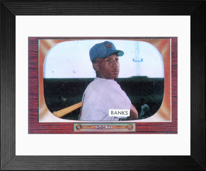 Framed Print : Gum Card Of Ernie Banks Framed Print : Gum Card Of Ernie Banks
