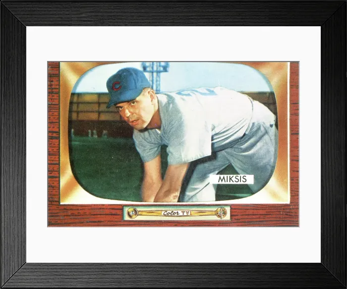 Framed Print : Gum Card Of Eddie Miksis Framed Print : Gum Card Of Eddie Miksis