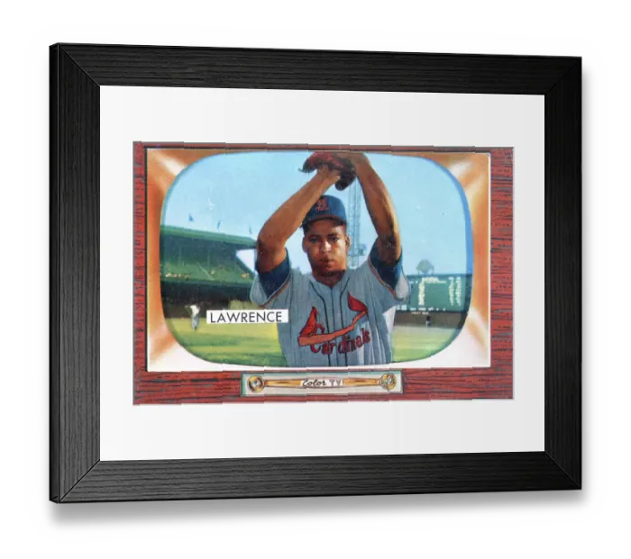 Framed Print : Gum Card Of Brooks Lawrence Framed Print : Gum Card Of Brooks Lawrence