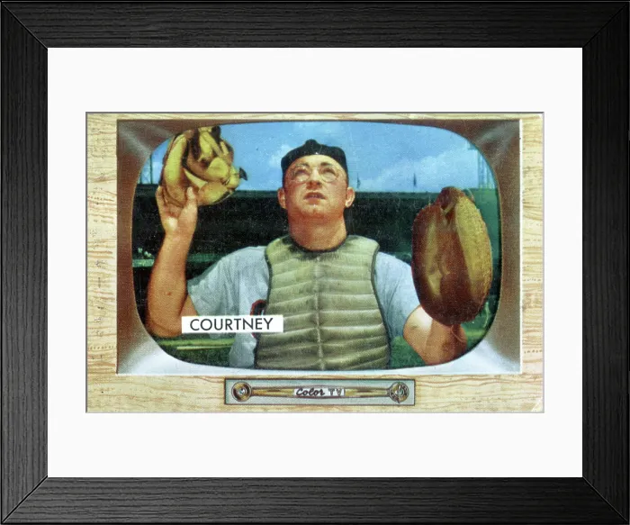 Framed Print : Gum Card Of Clint Courtney