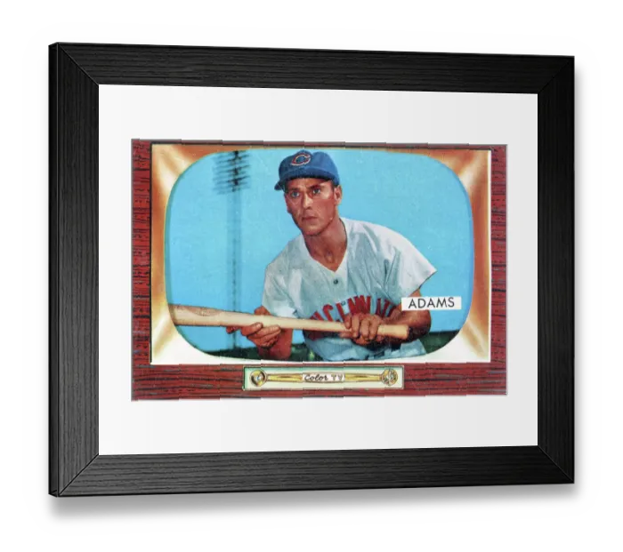 Framed Print : Gum Card Of Bobby Adams Framed Print : Gum Card Of Bobby Adams