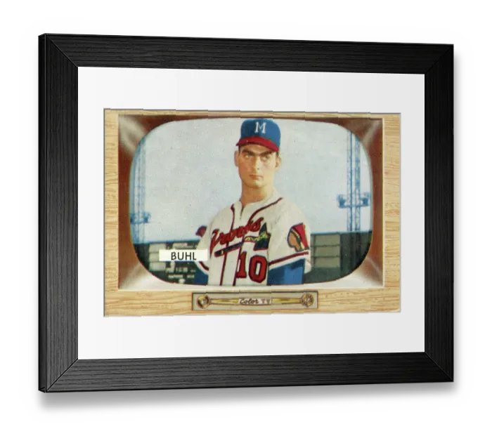 Framed Print : Gum Card Of Bob Buhl Framed Print : Gum Card Of Bob Buhl