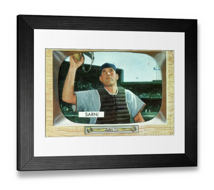 Framed Print : Gum Card Of Bill Sarni Framed Print : Gum Card Of Bill Sarni