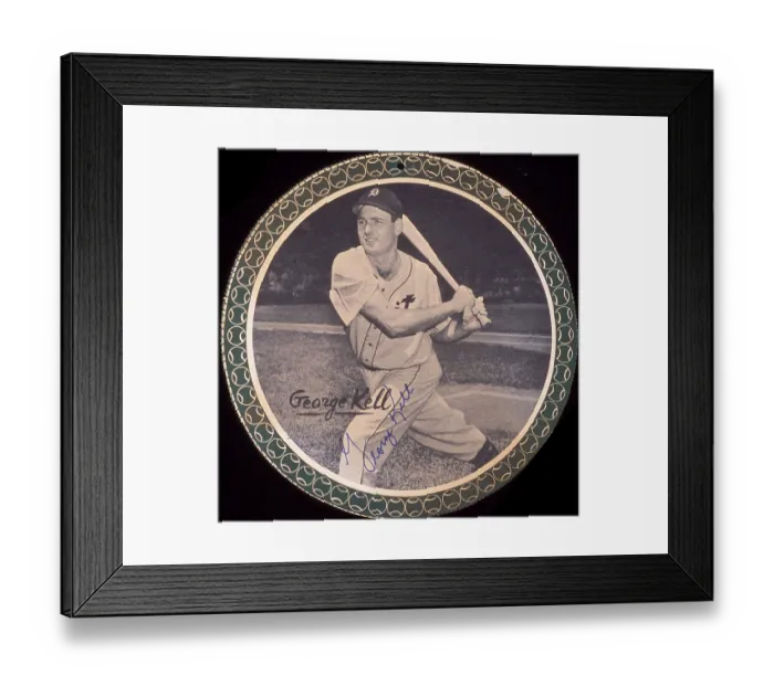 Framed Print : Autographed George Kell Card Framed Print : Autographed George Kell Card