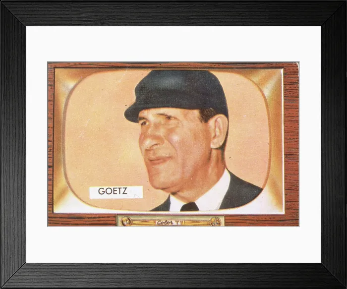 Framed Print : Russ Goetz Baseball Card Framed Print : Russ Goetz Baseball Card