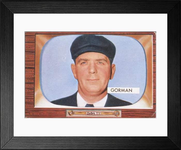 Framed Print : Tom Gorman Baseball Card Framed Print : Tom Gorman Baseball Card