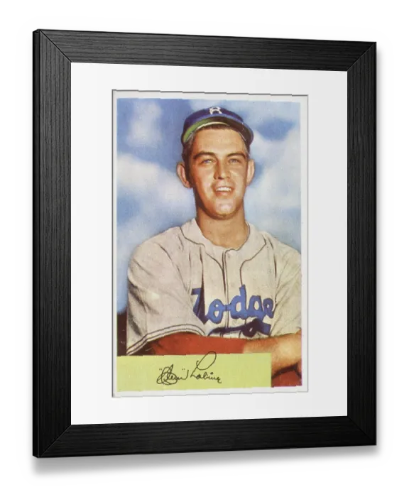 Framed Print : Clem Labine Bubble Gum Card Framed Print : Clem Labine Bubble Gum Card