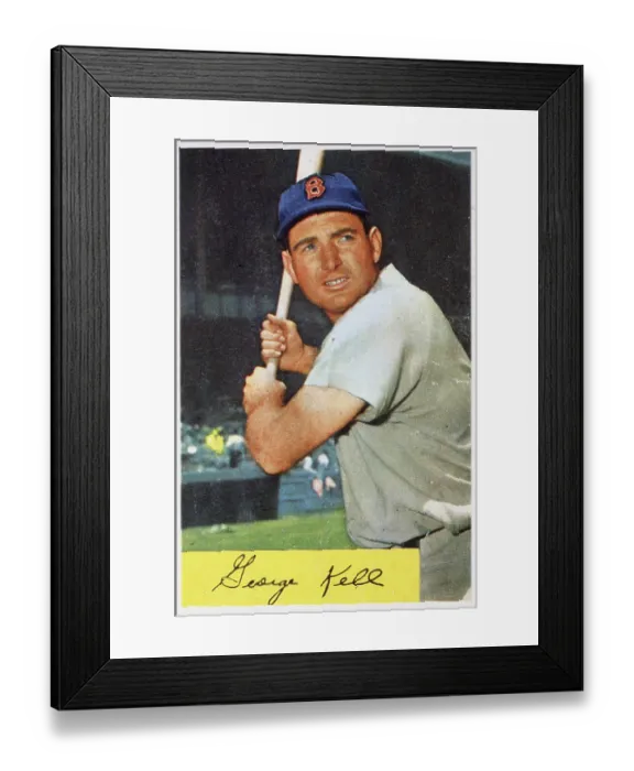 Framed Print : George Kell Baseball Card Framed Print : George Kell Baseball Card