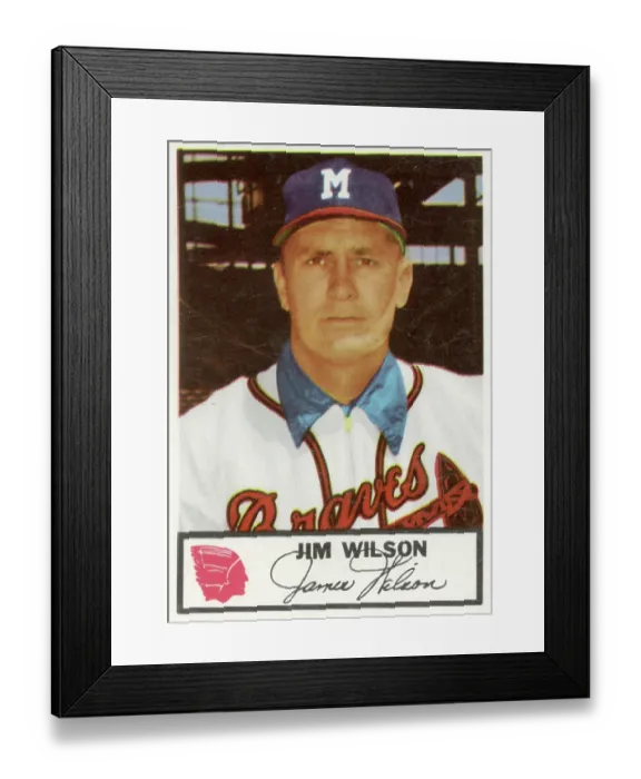 Framed Print : Jim Wilson Baseball Card Framed Print : Jim Wilson Baseball Card