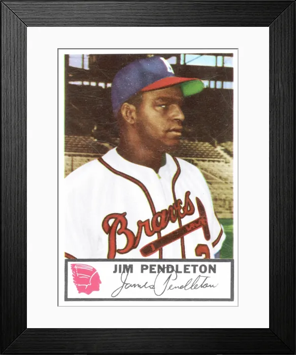 Framed Print : Jim Pendelton Baseball Card Framed Print : Jim Pendelton Baseball Card