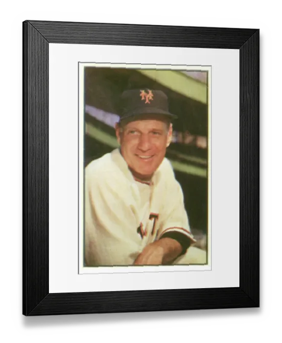 Framed Print : Baseball Card Of Leo Durocher Framed Print : Baseball Card Of Leo Durocher
