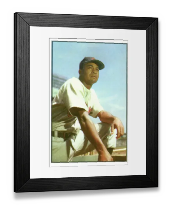 Framed Print : Baseball Card Of Larry Doby Framed Print : Baseball Card Of Larry Doby