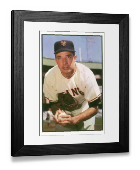 Framed Print : Baseball Card Of Jim Hearn Framed Print : Baseball Card Of Jim Hearn