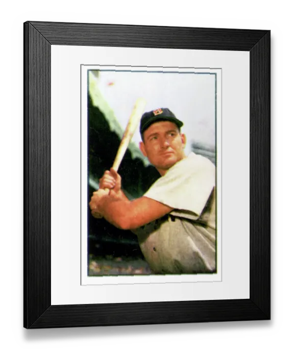 Framed Print : Baseball Card Of George Kell