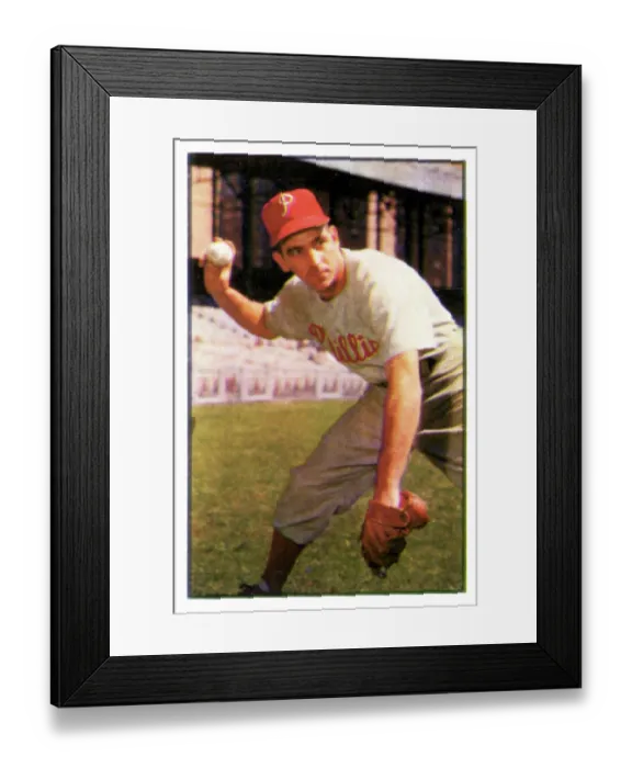 Framed Print : Baseball Card Of Granville Hamner Framed Print : Baseball Card Of Granville Hamner