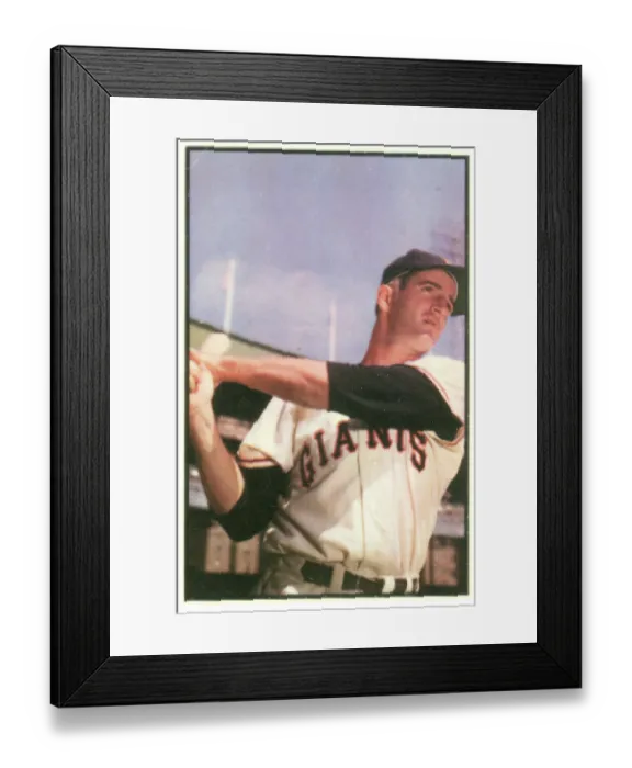 Framed Print : Baseball Card Of Don Mueller Framed Print : Baseball Card Of Don Mueller