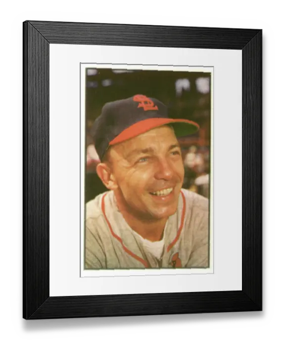 Framed Print : Baseball Card Of Eddie Stanky Framed Print : Baseball Card Of Eddie Stanky