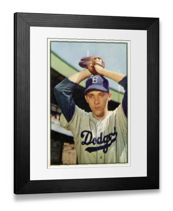 Framed Print : Baseball Card Of Billy Loes Framed Print : Baseball Card Of Billy Loes