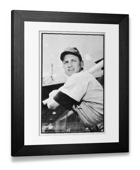 Framed Print : Hal Jeffcoat Gum Card Framed Print : Hal Jeffcoat Gum Card