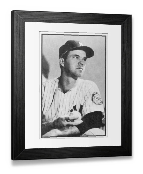 Framed Print : Johnny Sain Gum Card