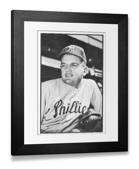 Framed Print : Jim Konstanty Gum Card Framed Print : Jim Konstanty Gum Card