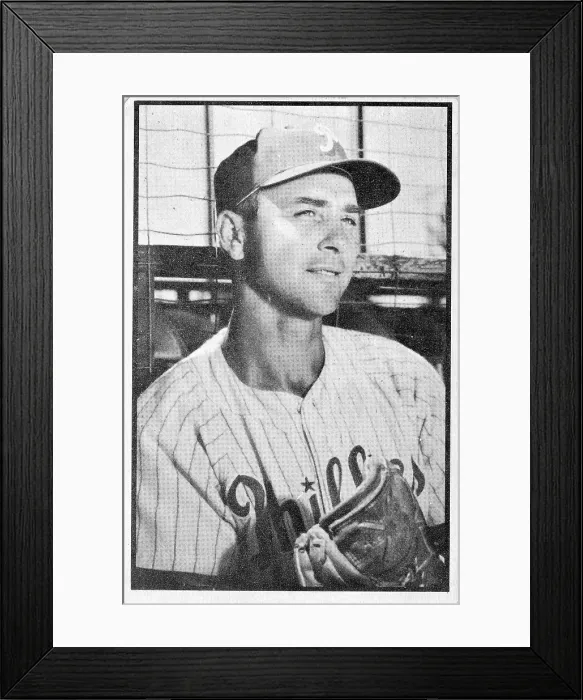 Framed Print : Johnny Wyrostek Gum Card Framed Print : Johnny Wyrostek Gum Card
