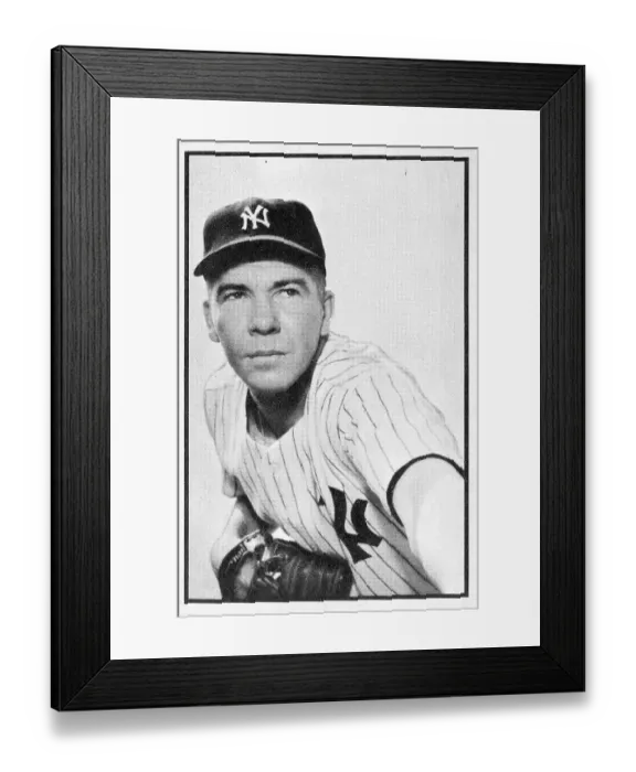 Framed Print : Baseball Card Of Bob Kuzava Framed Print : Baseball Card Of Bob Kuzava