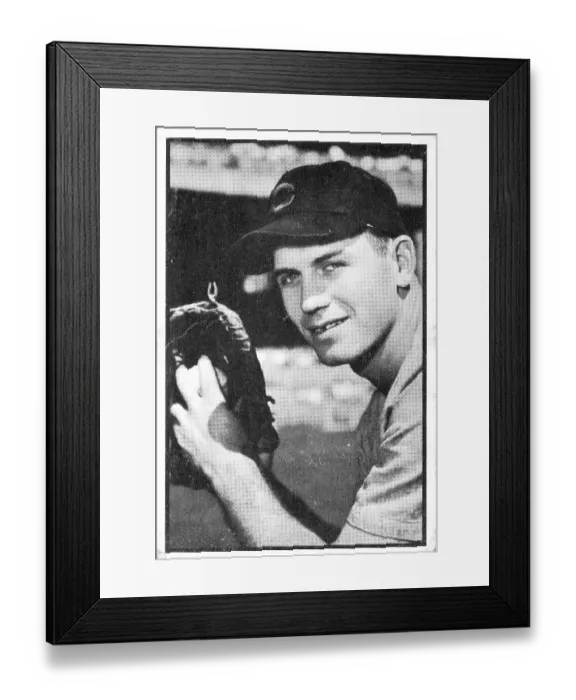 Framed Print : Baseball Card Of Dee Fondy Framed Print : Baseball Card Of Dee Fondy