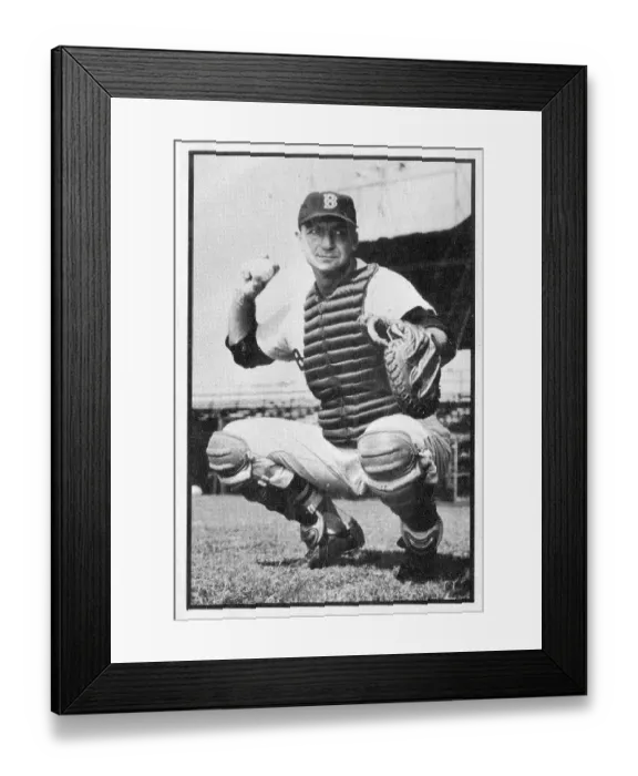 Framed Print : Baseball Card Of Del Wilber Framed Print : Baseball Card Of Del Wilber
