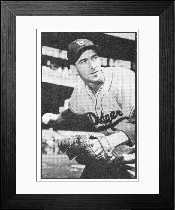 Framed Print : Baseball Card Of Billy Cox Framed Print : Baseball Card Of Billy Cox