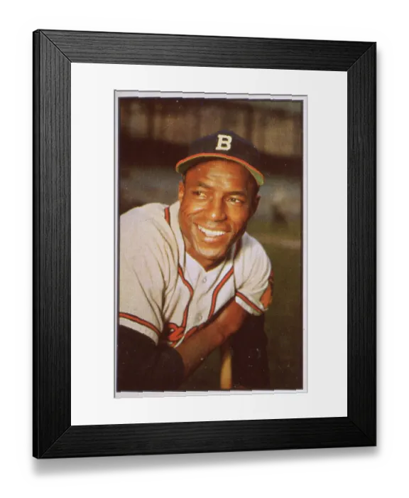 Framed Print : Sam Jethroe Baseball Card Framed Print : Sam Jethroe Baseball Card